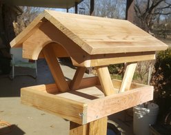 Bird Houses by Mark Fly Thru Cedar Bird Feeder slide 1 of 4