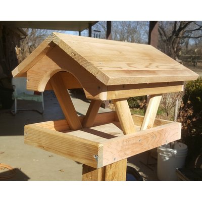 Bird Houses by Mark Bird Houses by Mark Fly Thru Cedar Bird Feeder