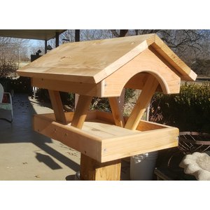 Bird Houses by Mark Fly Thru Cedar Bird Feeder