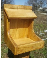 Bird Houses by Mark Nesting Bird Shelf, Golden Oak