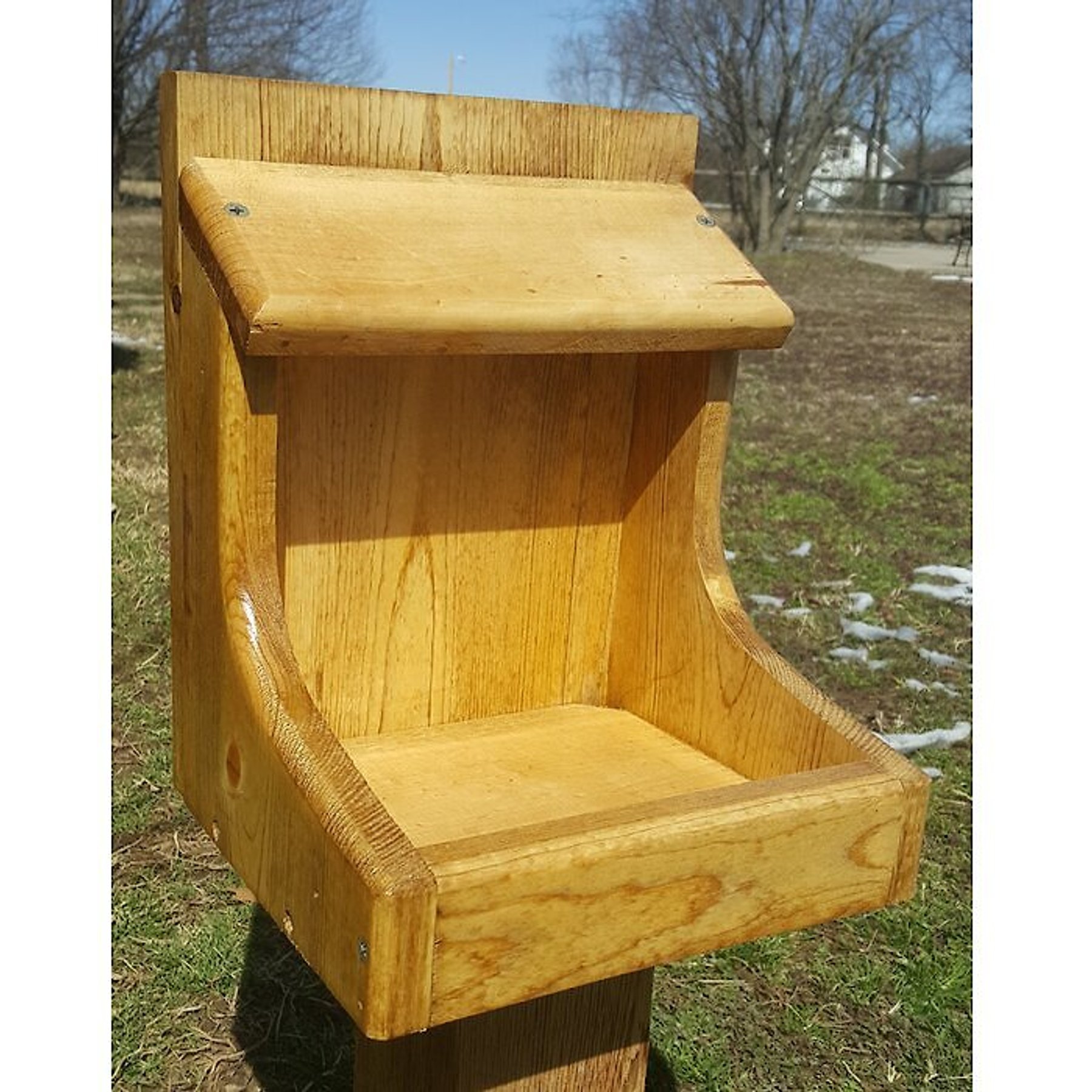 Bird Houses by Mark Nesting Bird Shelf, Golden Oak