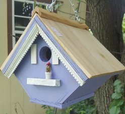 Bird Houses by Mark Victorian Wren Bird House, Lavender slide 1 of 3