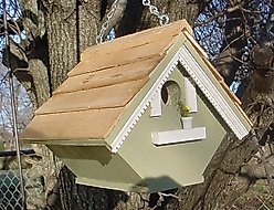 Bird Houses by Mark Victorian Wren Bird House, Sage slide 1 of 3