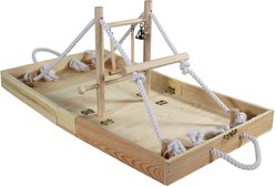 Bird Life Penn-Plax Foldable Bird Playpen, Natural Brown, XX-Large