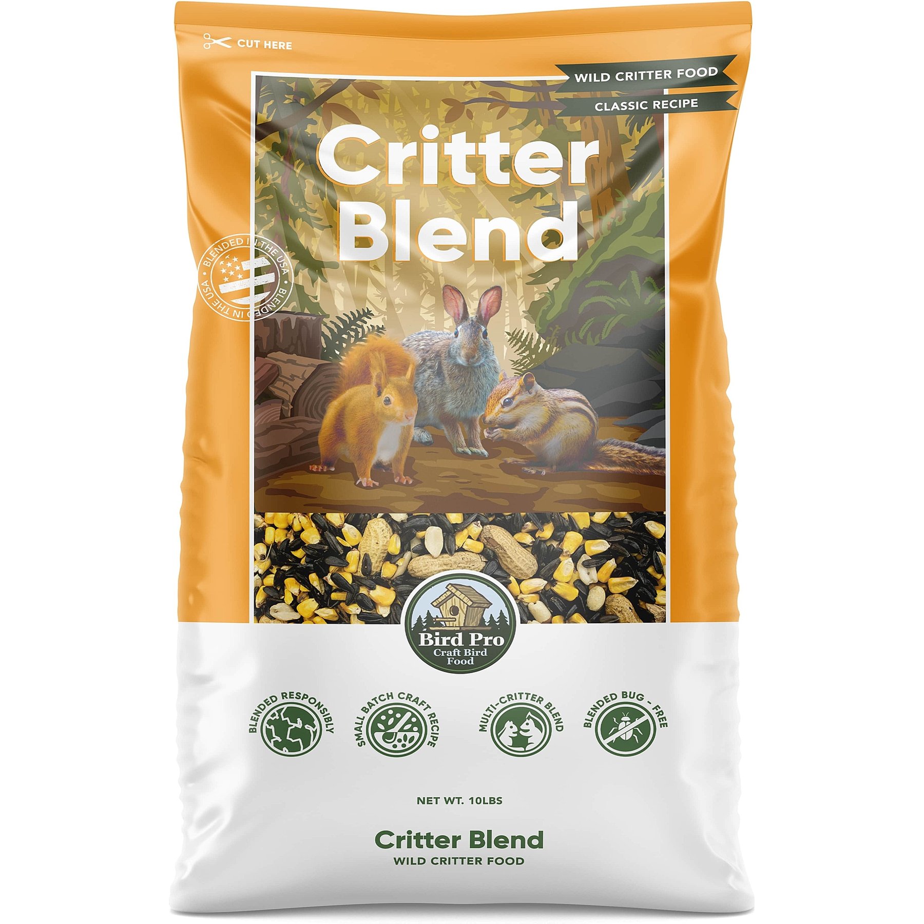 Bird Pro Critter Blend Classic Bird Food, 10-lb bag
