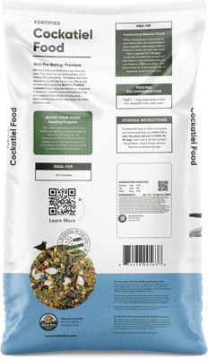 Show full view: Bird Pro Fortified Cockatiel Domestic Bird Food, 18-lb bag slide 2 of 3