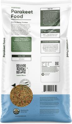Show full view: Bird Pro Fortified Parakeet Domestic Bird Food, 18-lb bag slide 2 of 3