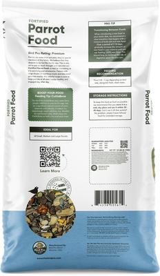 Show full view: Bird Pro Fortified Parrot Domestic Bird Food, 18-lb bag slide 2 of 3