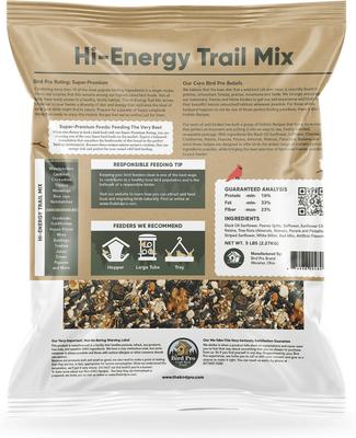 Show full view: Bird Pro Hi-Energy Trail Mix Holistic Bird Food, 5-lb bag slide 2 of 5