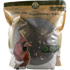 Bird Pro Premium Black Oil Sunflower Seeds Bird Food, 5-lb bag
