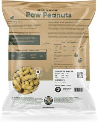 Show full view: Bird Pro Premium Raw Peanuts In-Shell Bird Food, 7-lb bag slide 2 of 5