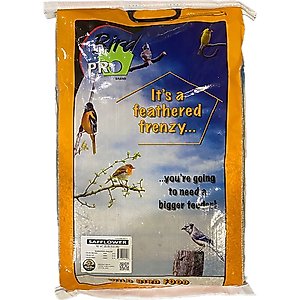 Bird Pro Premium White Safflower Seeds Bird Food, 20-lb bag