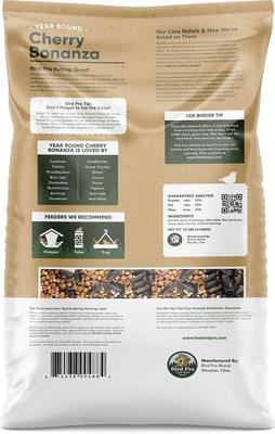 Show full view: Bird Pro Year-Round Cherry Bonanza Holistic Bird Food, 10-lb bag slide 2 of 4
