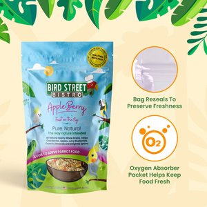 Bird Street Bistro AppleBerry Feast on the Fly Cook To Serve Bird Food, 18-oz bag