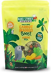 Bird Street Bistro Carrot Mango Boost Seed Blend Pellet Bird Food, 2-oz bag