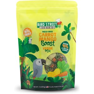 Bird Street Bistro Carrot Mango Boost Seed Blend Pellet Bird Food, 2-oz bag