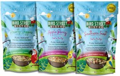 Bird Street Bistro Cockatiel Bird Food Sample Pack, 11-oz bag, 1 count & 12-oz bag, 2 count