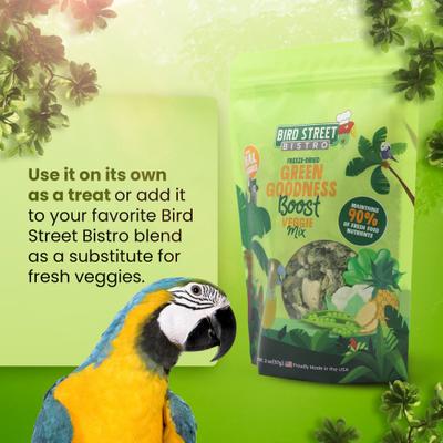 Show full view: Bird Street Bistro Green Goodness Boost Seed-Blends Bird Food, 2-oz bag slide 5 of 6