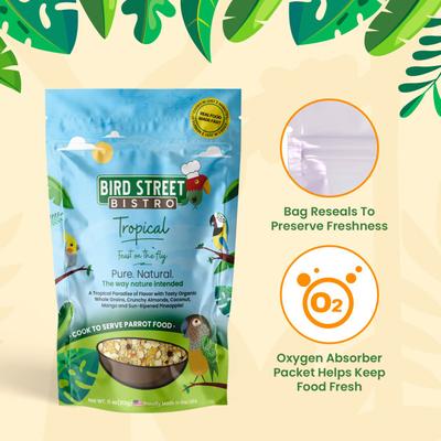Show full view: Bird Street Bistro Tropical Feast on the Fly Bird Food, 12-oz bag slide 5 of 10
