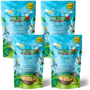 Bird Street Bistro Tropical Feast on the Fly Bird Food, 12-oz, case of 4