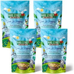 Bird Street Bistro Viva La Veggies Cook To Serve Bird Food, 24-oz, case of 4