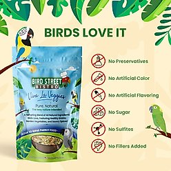 Bird Street Bistro Viva La Veggies Cook To Serve Bird Food, 24-oz, case of 4 slide 2 of 7