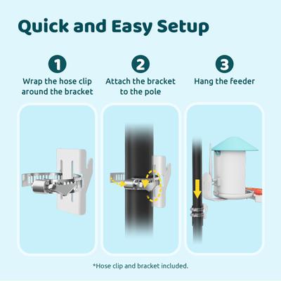 Show full view: Birdfy Smart Bird Feeder Camera Solar Powered & AI Recognition, Blue, 1.5L slide 8 of 9