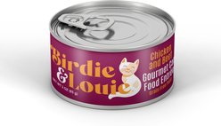 Birdie & Louie Chicken & Beef Flavored Pate Wet Cat Food, 3-oz can, 12 count