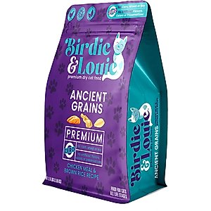 Birdie & Louie Chicken & Brown Rice Dry Cat Food, 3.5-lb bag