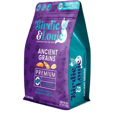 Birdie & Louie Birdie & Louie Chicken & Brown Rice Dry Cat Food, 3.5-lb bag