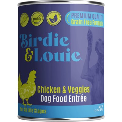 Birdie & Louie Birdie & Louie Chicken & Veggies Flavored Pate Canned Dog Food, 13-oz, case of 12