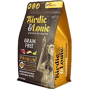 Birdie & Louie Grain-Free Buffalo & Duck Dry Dog Food, 3.5-lb bag