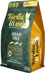 Birdie & Louie Grain-Free Duck & Herring Dry Cat Food, 3.5-lb bag