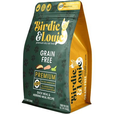 Birdie & Louie Birdie & Louie Grain-Free Duck & Herring Dry Cat Food, 3.5-lb bag