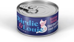 Birdie & Louie Seafood Flavored Chunks in Gravy Canned Cat Food, 3-oz, case of 12