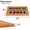 Show in main carousel: BirdRock Home Beware of Dog' Coir Doormat slide 2 of 8
