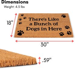 BirdRock Home Bunch of Dogs' Coir Doormat slide 2 of 7