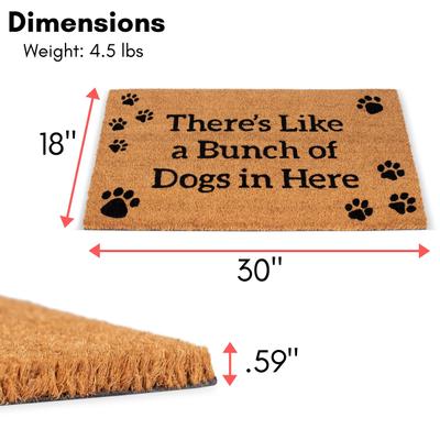 Show full view: BirdRock Home Bunch of Dogs' Coir Doormat slide 2 of 7