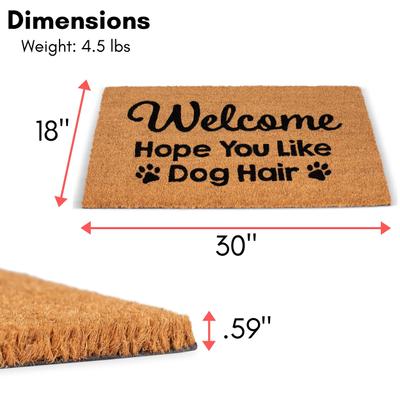 Show full view: BirdRock Home Dog Hair' Coir Doormat slide 2 of 7