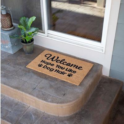 Show full view: BirdRock Home Dog Hair' Coir Doormat slide 4 of 7