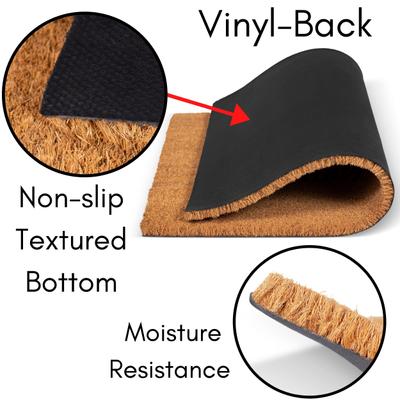 Show full view: BirdRock Home Dog Hair' Coir Doormat slide 5 of 7