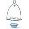 Show in main carousel: Birds Choice Bluebird Flower Cup for Dried Fruit & Mealworms Bird Feeder, Blue, 3-oz slide 4 of 7