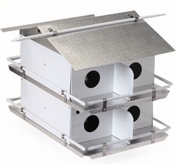 Birds Choice Coates Original Purple Martin Bird House, White/Grey, Small