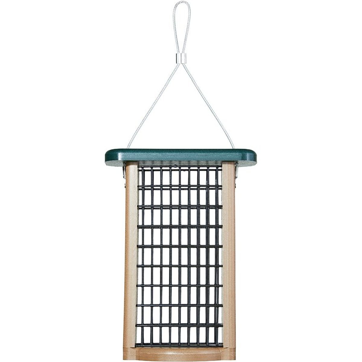 Birds Choice Double Cake Suet Bird Feeder, Green, Small