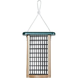 Birds Choice Double Cake Suet Bird Feeder, Green, Small