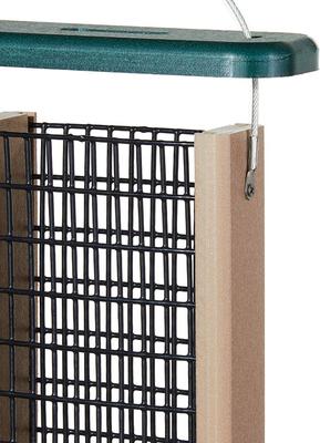 Show full view: Birds Choice Double Cake Suet Bird Feeder, Green, Small slide 3 of 10