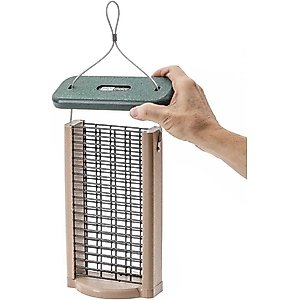 Birds Choice Double Cake Suet Bird Feeder, Green, Small