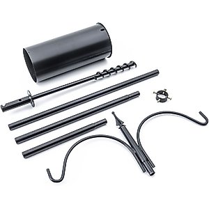 Birds Choice Erva Pole Set with Squirrel Baffle Bird House, Medium