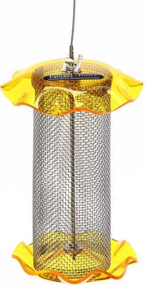 Show full view: Birds Choice Forever Nyjer with Stainless Steel Screen Bird Feeder, Yellow, Small slide 2 of 4