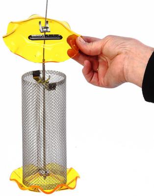 Show full view: Birds Choice Forever Nyjer with Stainless Steel Screen Bird Feeder, Yellow, Small slide 3 of 4